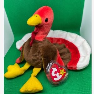 1996 “Gobbles”/Ty Retired Beanie Baby/ w/tag errors/New